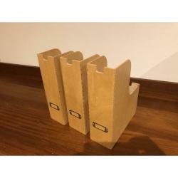 Wooden filing boxes