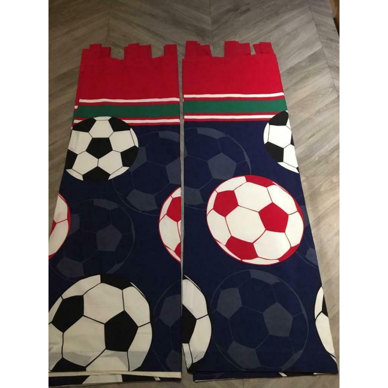 Football curtains & single duvet set